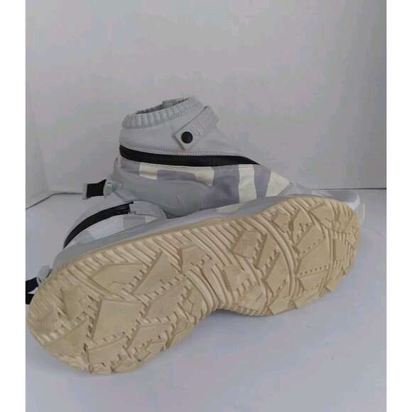 Modern High-Top Sneakers Geometric Pattern Athletic Urban‎ Streetwear Grey White main image 6